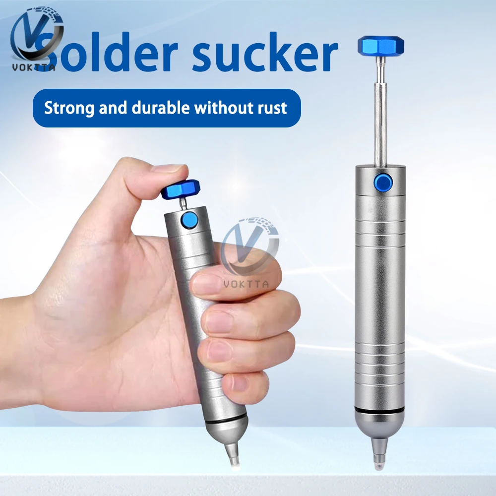 Portable Solder Sucker Manual Vacuum Solder Suction Pump Powerful Suction Tin Removal Vacuum Desoldering Welding Repair Tools