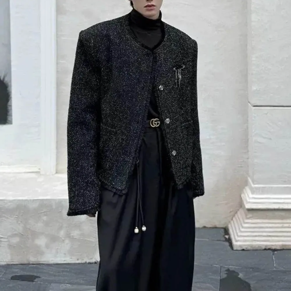 

Autumn New Men's Solid Color Long-Sleeved Shirt Jacket Retro Fashion Trend High Street Luxury Loose Casual Niche Men's Tops