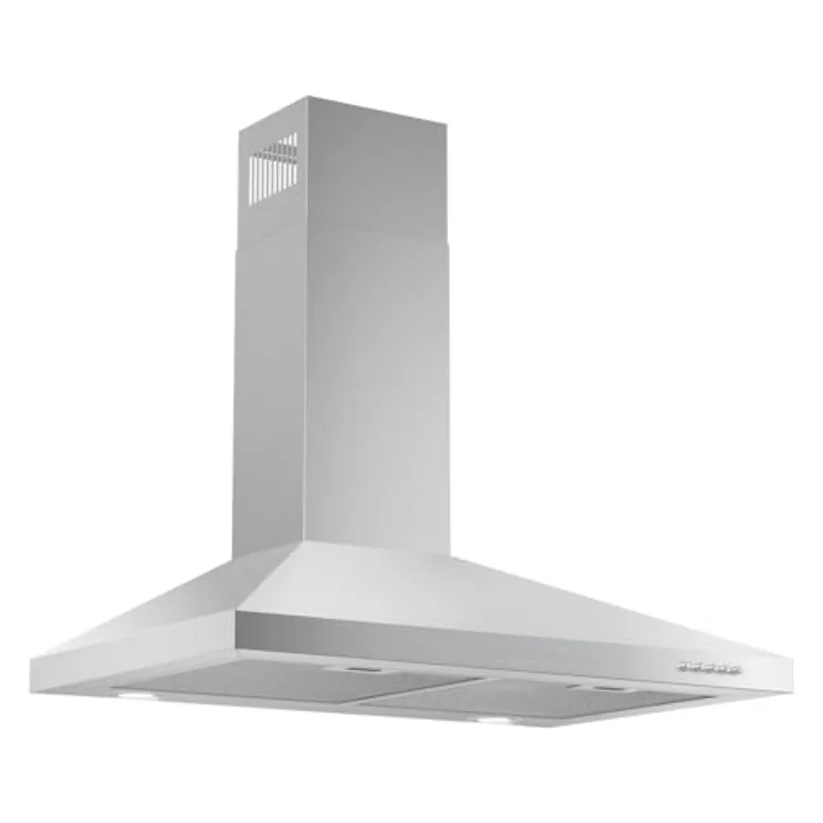 

30-дюймовая вытяжка из нержавеющей стали для настенного крепления с 3-скоростным вытяжным вентилятором, канальный/безопасный кабриолет, кнопочное управление, кухня