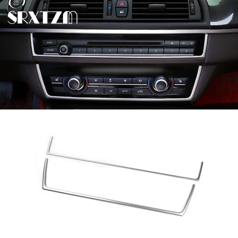 Car Central Control Air Outlet CD Panel Decorative Trim Bright Stickers for BMW 10-16 5 Series F10 F11 520li 525li 528li