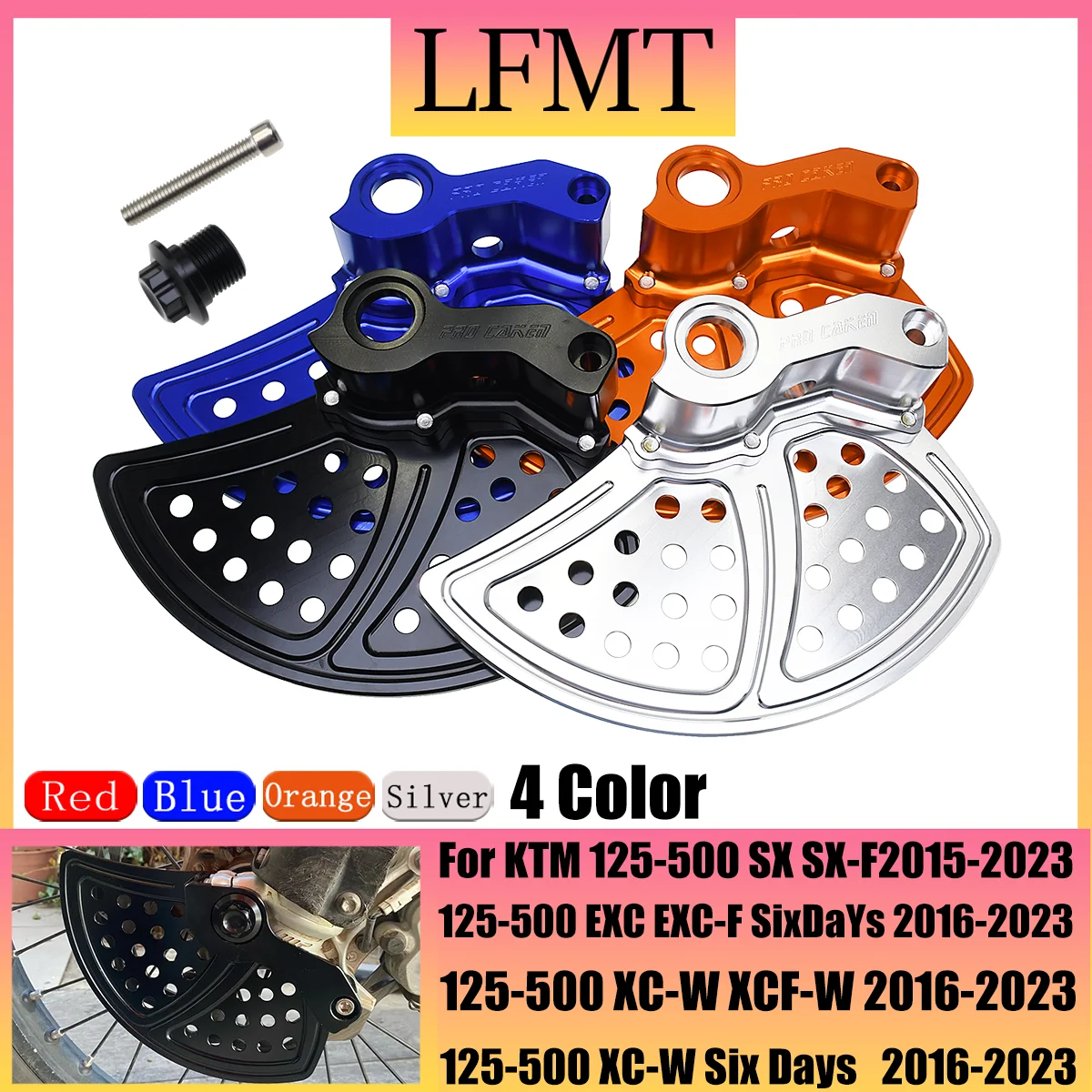 

Motorcycle CNC front brake disc protective cover High quality aluminum alloy For KTM Husqvarna FE TC TE TX FC FX For KTM SX SX-F