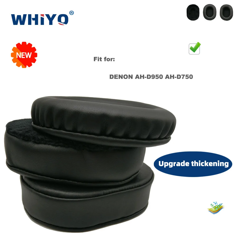 

New Upgrade Replacement Ear Pads for DENON AH-D950 AH-D750 Headset Parts Leather Cushion Velvet Earmuff Earphone Sleeve