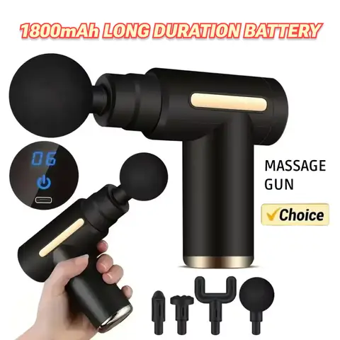 USB 미니 마사지 건 근막 기계, 근육 이완 진동 건, 로드 마사지, 피트니스 장비, 목 그랩 근막 건