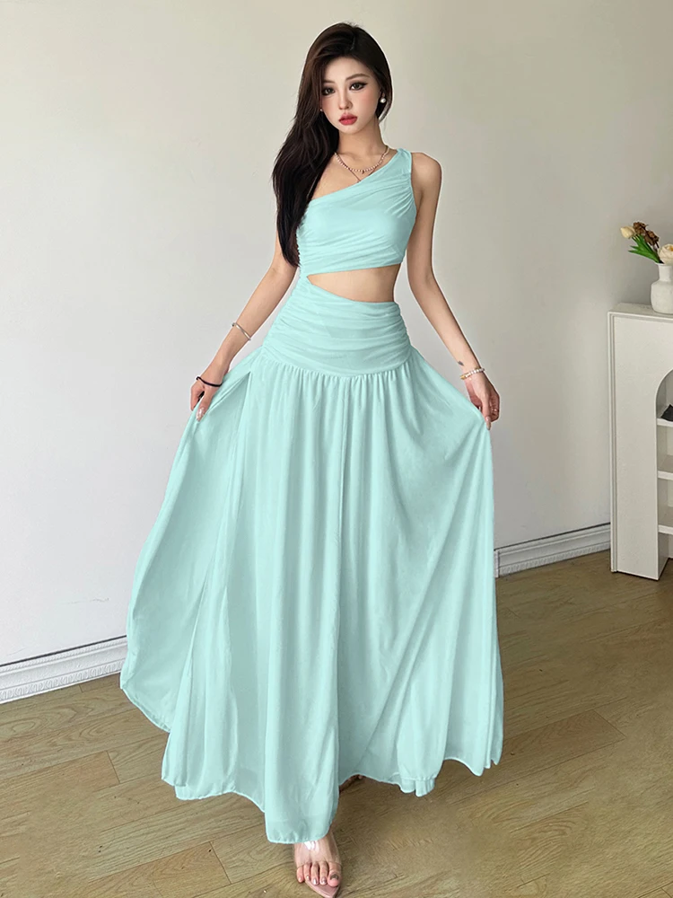 Nibber-Robe Maxi Élégante à Épaules Dénudées pour Femme, Vêtement de Plage, Long, Indie Folk, Tempérament pour les Vacances, Éducatif, Été