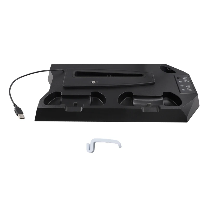

Vertical Cooling Stand For Ps5/Ps5 Slim Console Fast Charging Station For Playstation5 Gamepad Charging Dock