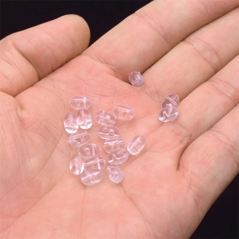 100pcs Fishing Smart Bean Clear Fishing Group Tie Hook Branch Bead Cross Bead 0.18 0.22 0.23 0.31 0.39 Inch Cross Bead