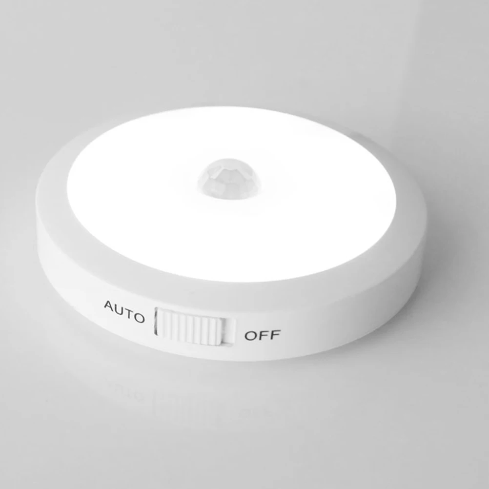 

Motion Sensor Night Light Operated Hallway Closet Kids Bedroom LED Warm Easy Install Durable Lightweight