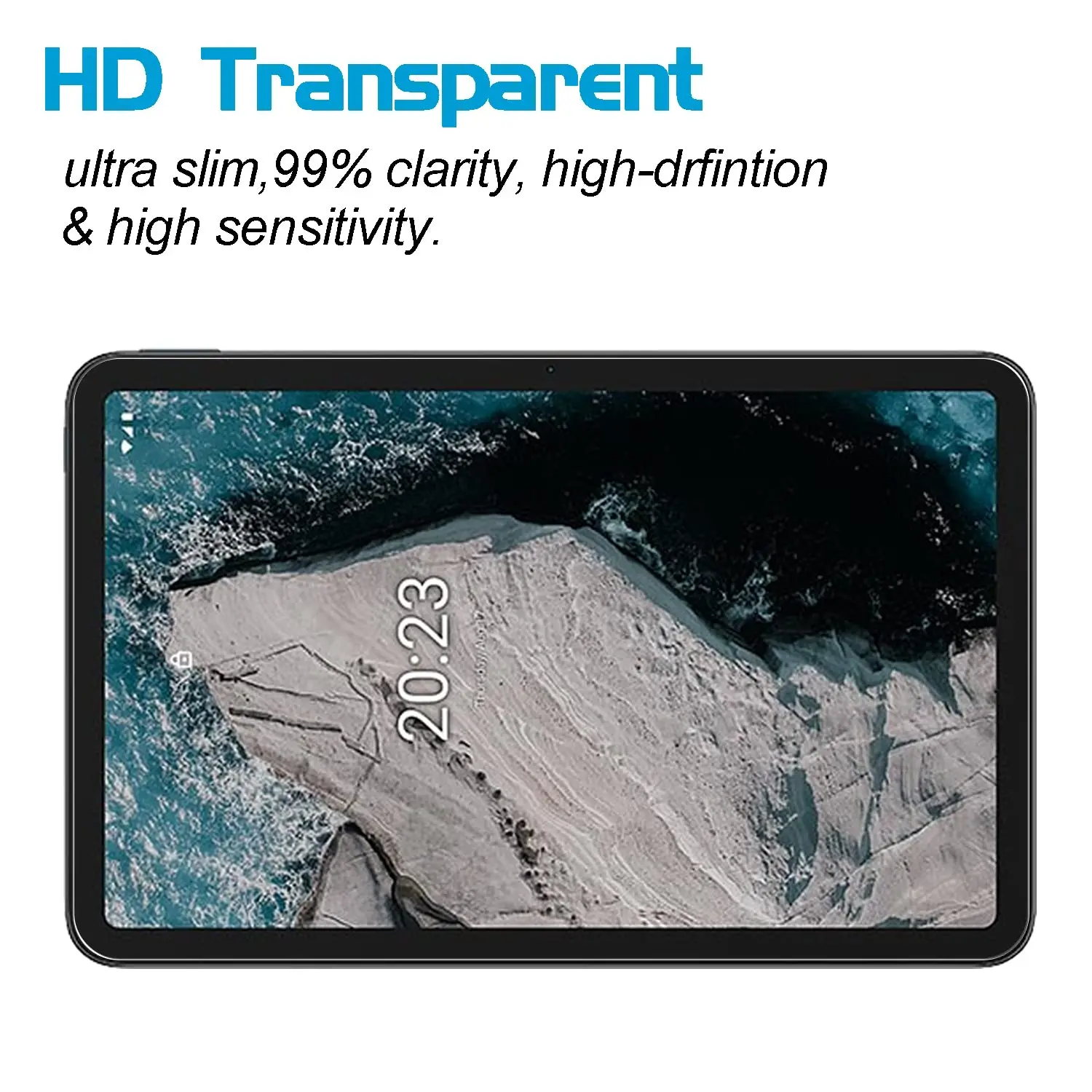 Screen Protector for Nokia T20 2021 Easy Installation Tempered Glass Film for Nokia T20 10.4 Inch HD Clear Protective Film