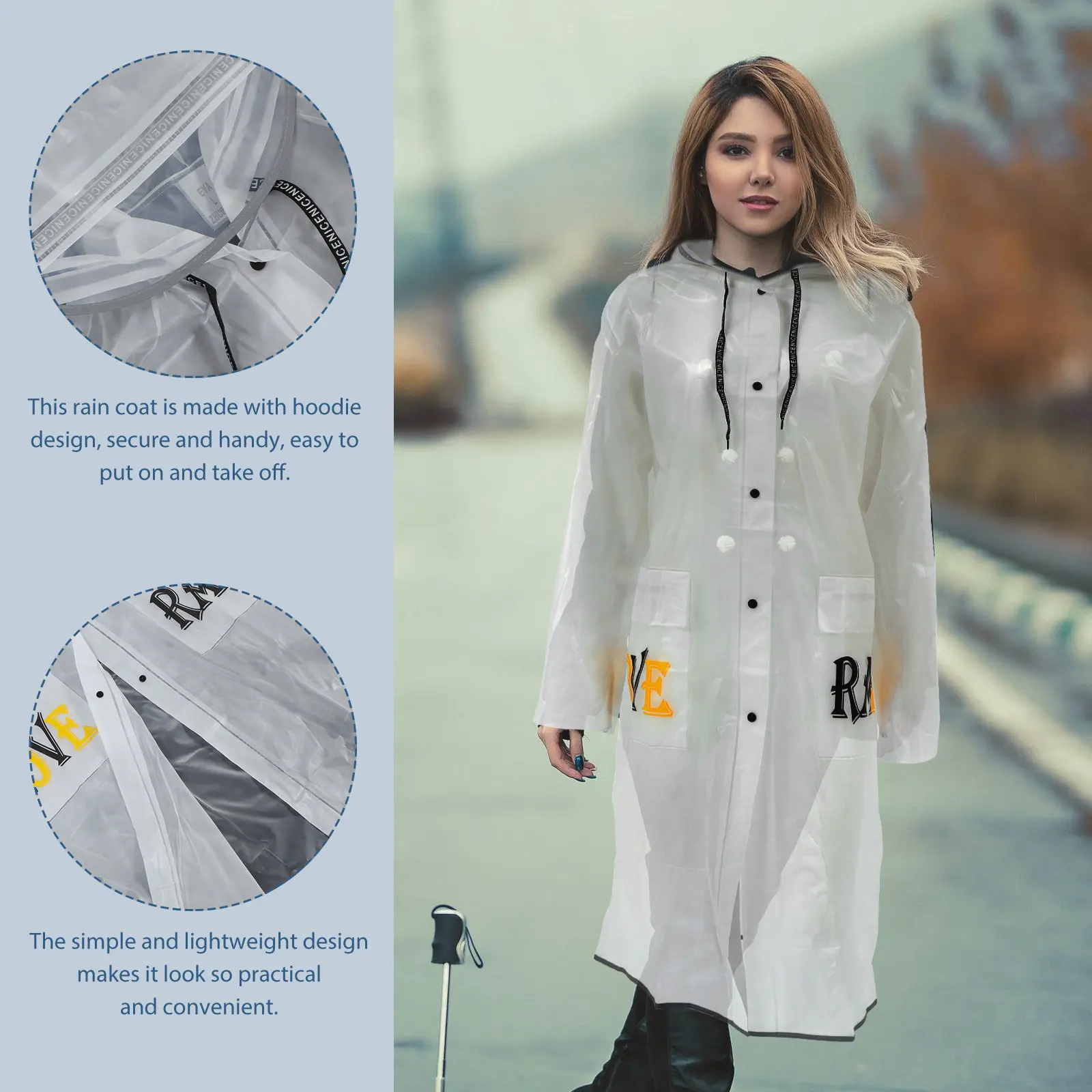 

Длинный дождевик унисекс для мужчин и женщин, водонепроницаемый, легкий, складной, для экстренных случаев, для активного отдыха, походов, путешествий, пончо