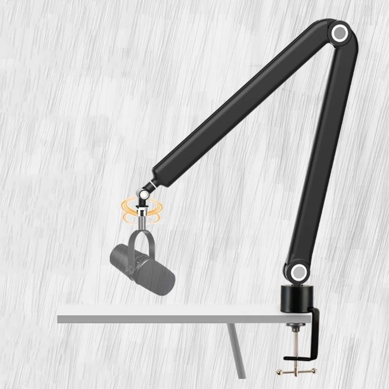 

360 Degree Rotating Suspension Boom Microphone Stand with 3/8" to 5/8" Adapter H8WD