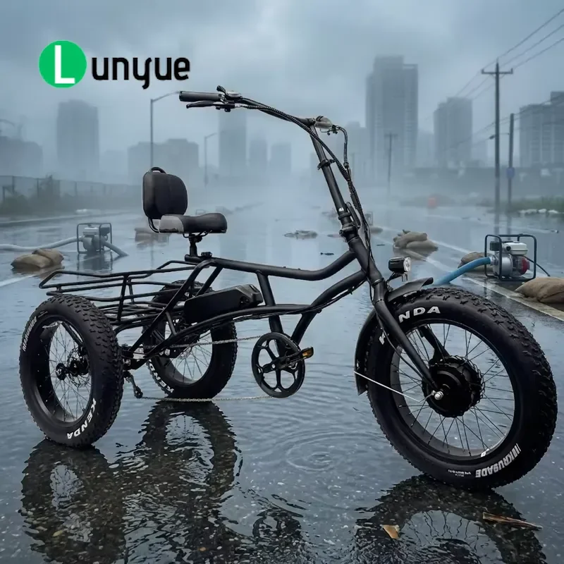 20 Inch Three Wheel Electric Tricycle Adult Open Cargo Box Horizontal Trike For Wholesale Custom Low Price Hot Selling