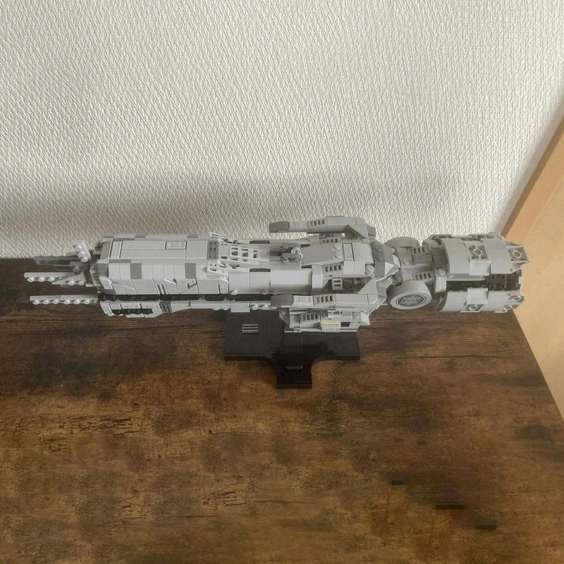 708 Uds. Estrella batalla extraterrestres USS Sulaco modelo a escala media bloques de construcción tecnología de ladrillo montaje creativo DIY juguete regalos de cumpleaños