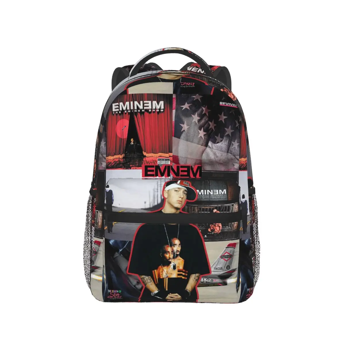 حقيبة ظهر Eminem رائجة البيع Daypack سعة كبيرة للأولاد والبنات حقيبة كتب مدرسية حقائب كتف للرجال والنساء #1