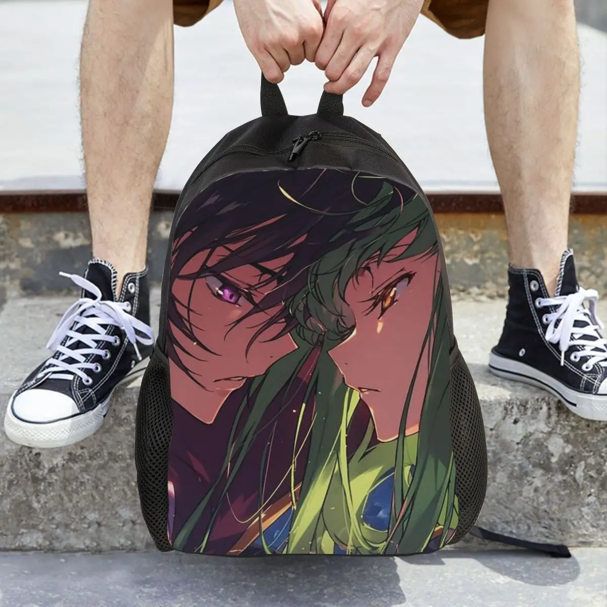 

Anime Code Geass Backpack Daypack Large Capacity Children BookBag School Bag Shoulder Bags for Men Women