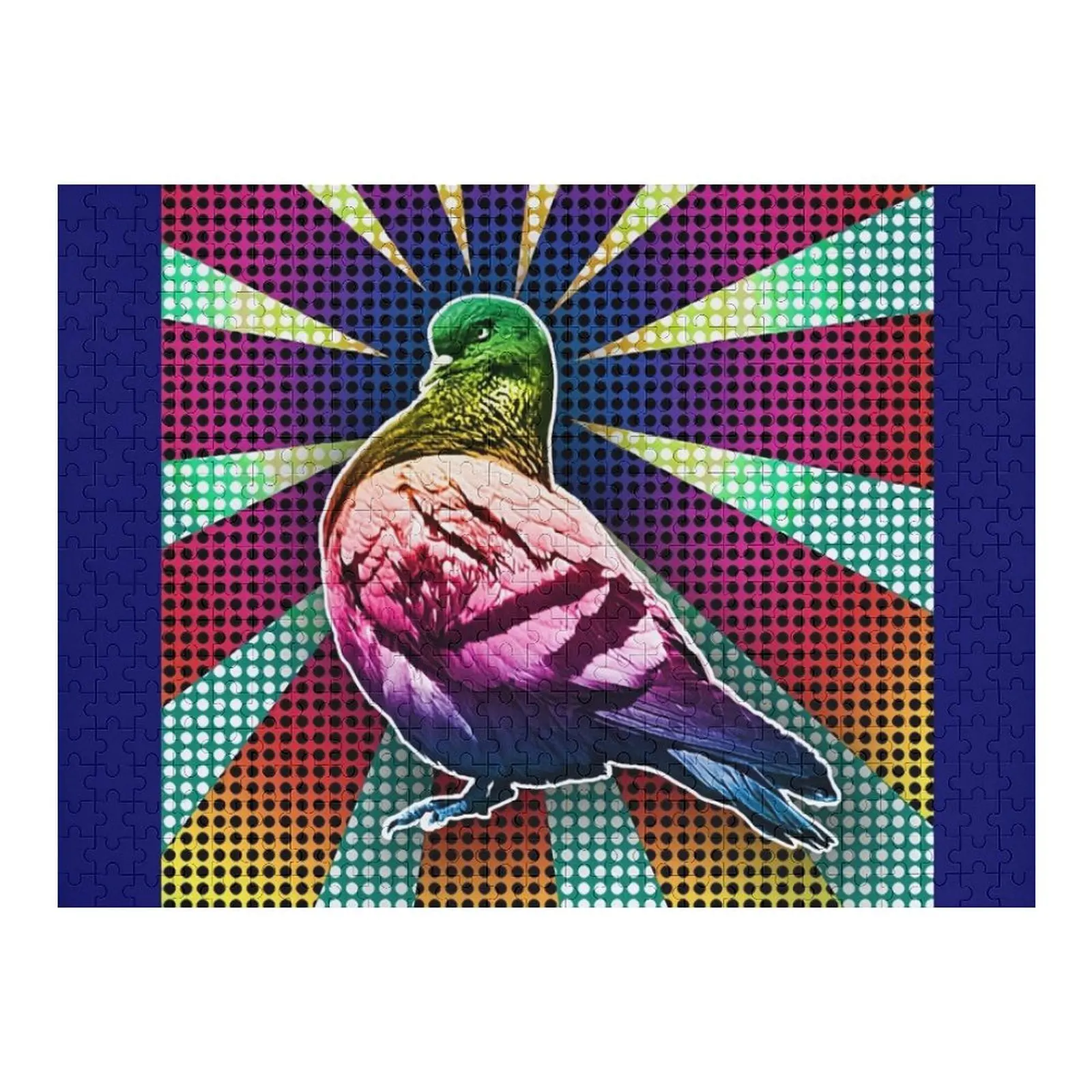 

Angry Pigeon - Colorful Funny Bird - Pop Art Comic Style Jigsaw Puzzle Personalized Photo Personalized Gifts Puzzle