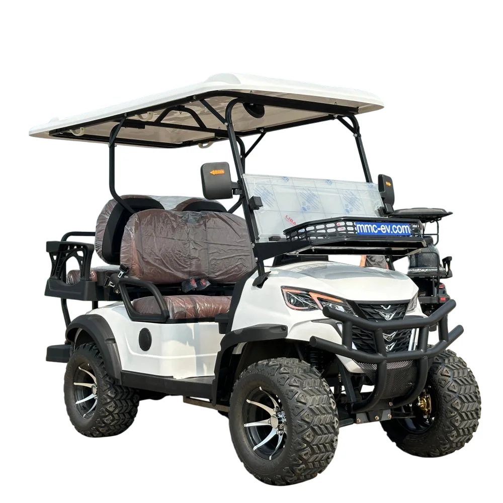 New High Energy 60V Lithium Battery 4x4 Golf Cart With High Chassis Wide Field Of View And 4 Seats Golf Cart