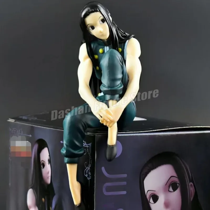 Hunter×Hunter Illumi Zoldyck Action Figure Car Ornament 15cm Collection Anime Irumi Zorudikku Noodle Stopper Figurine Model Toys