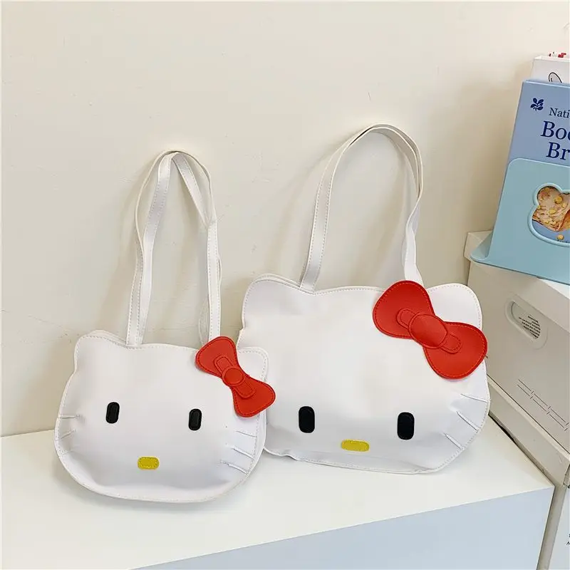 

Сумки на плечо Hello Kitty, женская сумка на плечо в стиле аниме Sanrio, кошелек, изысканная большая сумка Kawaii, милая сумка на плечо для девочек с героями мультфильмов