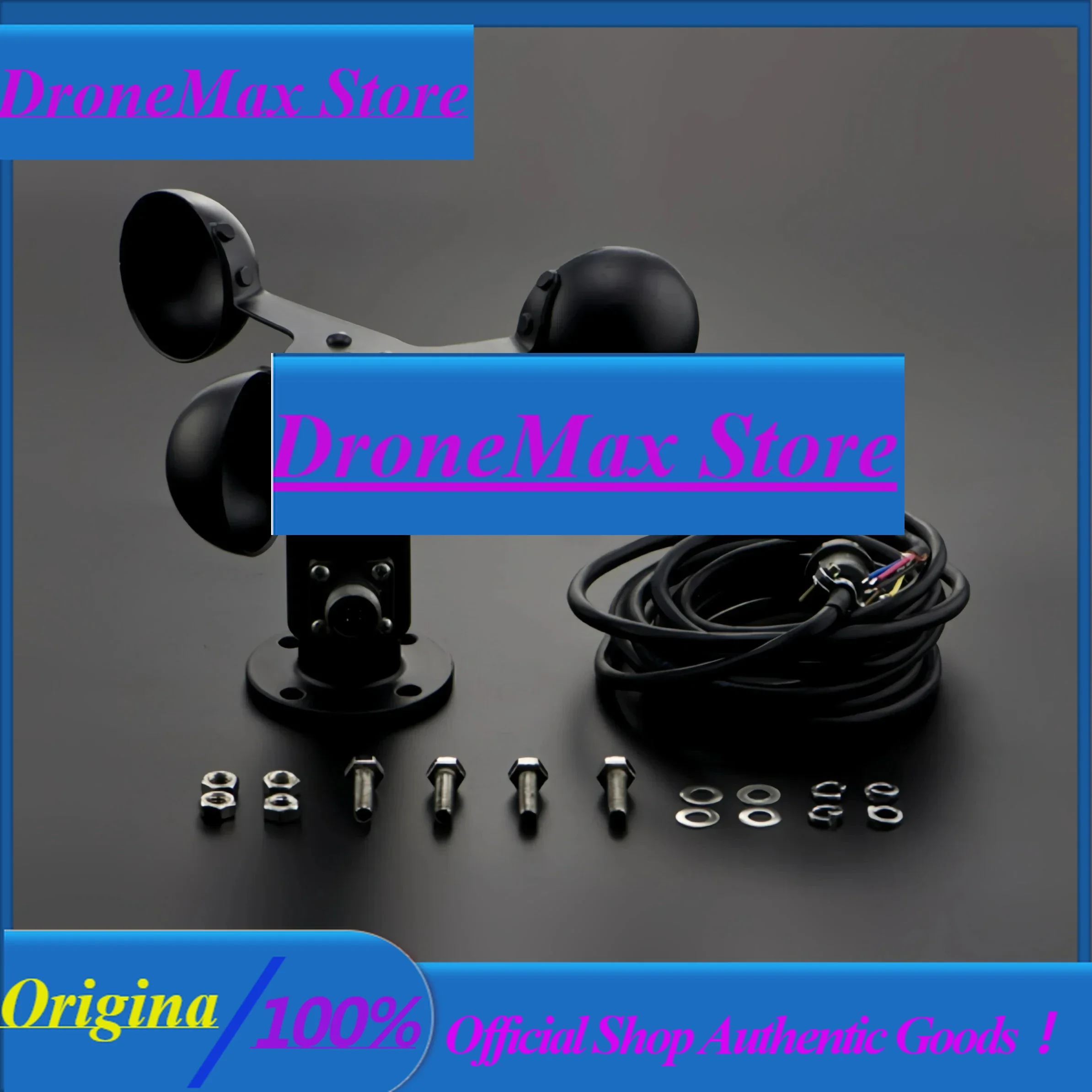 DroMaJL-FS2 Three-Cup Anemometer 0-5V Analog Output 0-30m/s Industrial Grade For Crane Weather Station