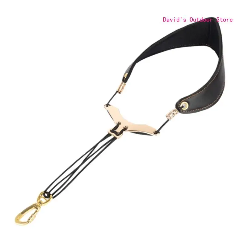 

Fashion Leathers Saxophone Strap Adjustable Neck Strap Saxophone Harness Leathers Padded for Tenors/Alto/Soprano Sax X3UA