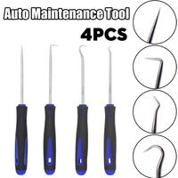 4PCS 165mm Blue Car Oil Seal Screwdriver Set Hose Removal Hook Set O Seal Gasket Puller Remover Pick Hooks Repair Tools