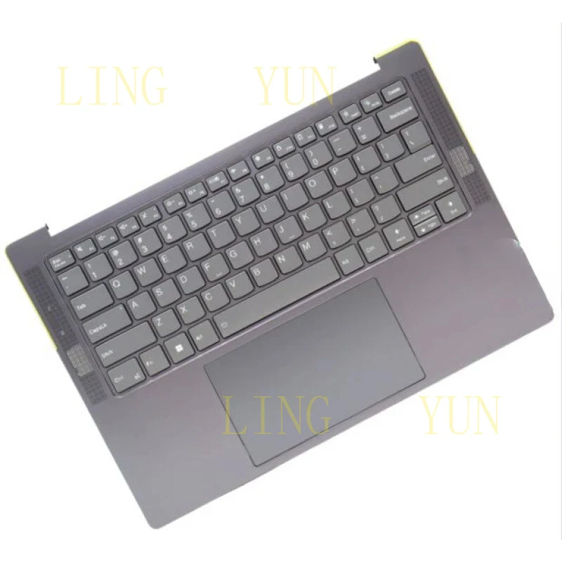 Z  For Lenovo 7 14ARP8 Palmrest w/ Touchpad Keyboard US Slate Grey 5CB1L50300