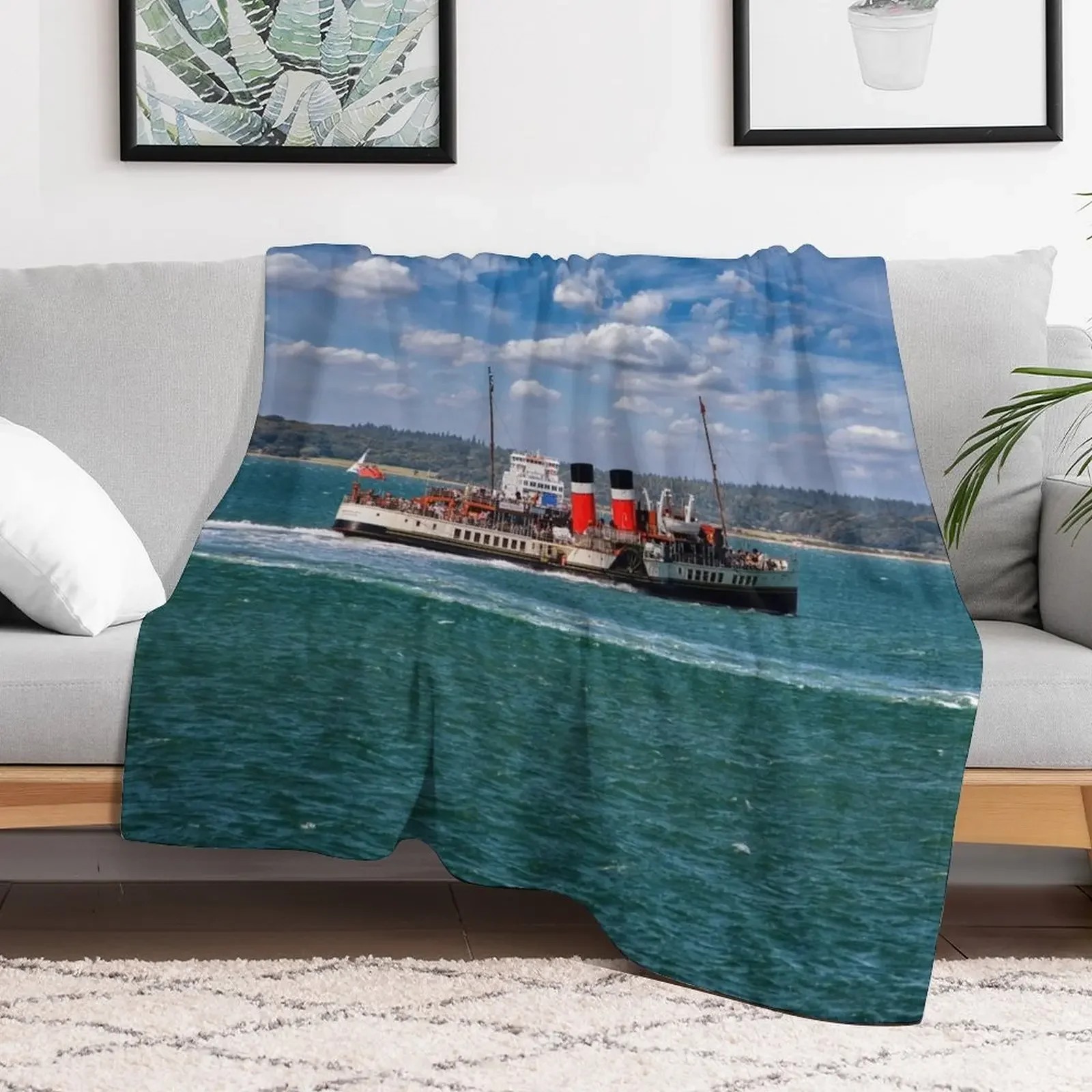 PS Waverley Round The Island Cruise Throw Blanket Fashion Sofas Luxury Blankets