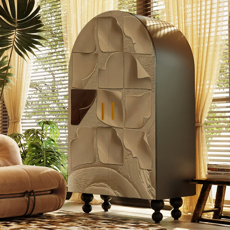 

Solid wood wardrobe bedroom household locker