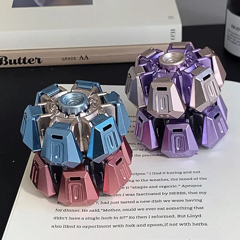 4 pièces nouveauté Fidget Spinner jouet écoliers, acheteurs Anti-Stress anxiété résistant à la pression jouets décompression cadeau