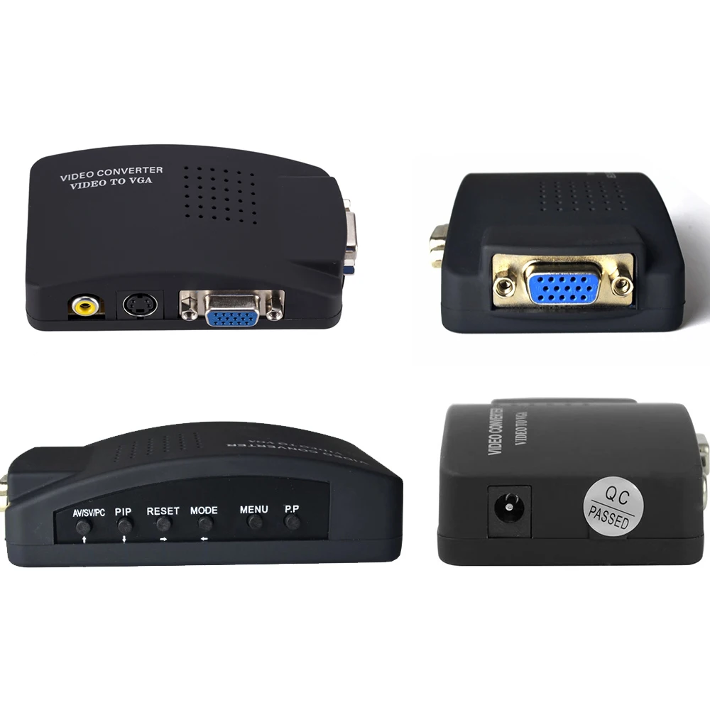 BNC Video Capture CardAV to VGA Converter For AHD Camera Gamer Console DVD VCD Computer Monitor VHS Video Tape Recording