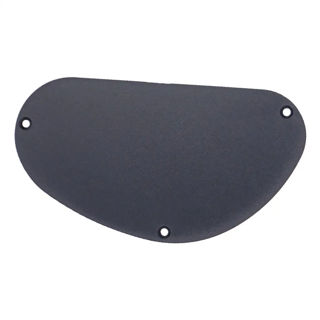 Tooyful Sand Grinding Guitar Pickguard Cavity Cover Back Plate for Guitar Bass Accessory Black 155mm