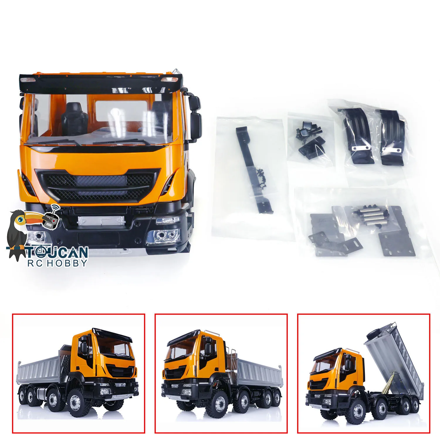 Spare Parts Car Cabin Body Shell for Toys 1/14 RC Truck Tamiyaya Tipper Dumper Vehicle Cars Model Accessories TH21808