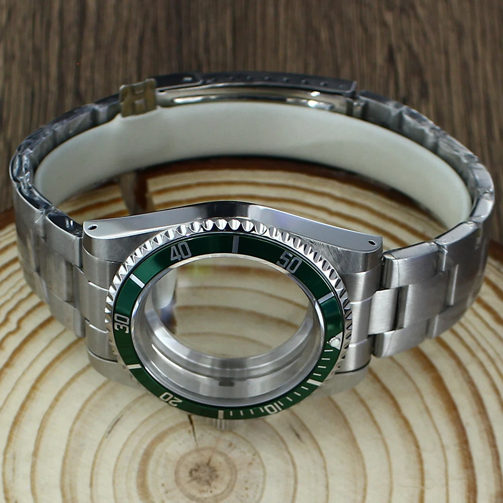 38MM NH35 Vintage Diving Watch Case Accessories band Sapphire Glass For Retro Submariner Seiko NH35 NH36 Movement Repair Parts