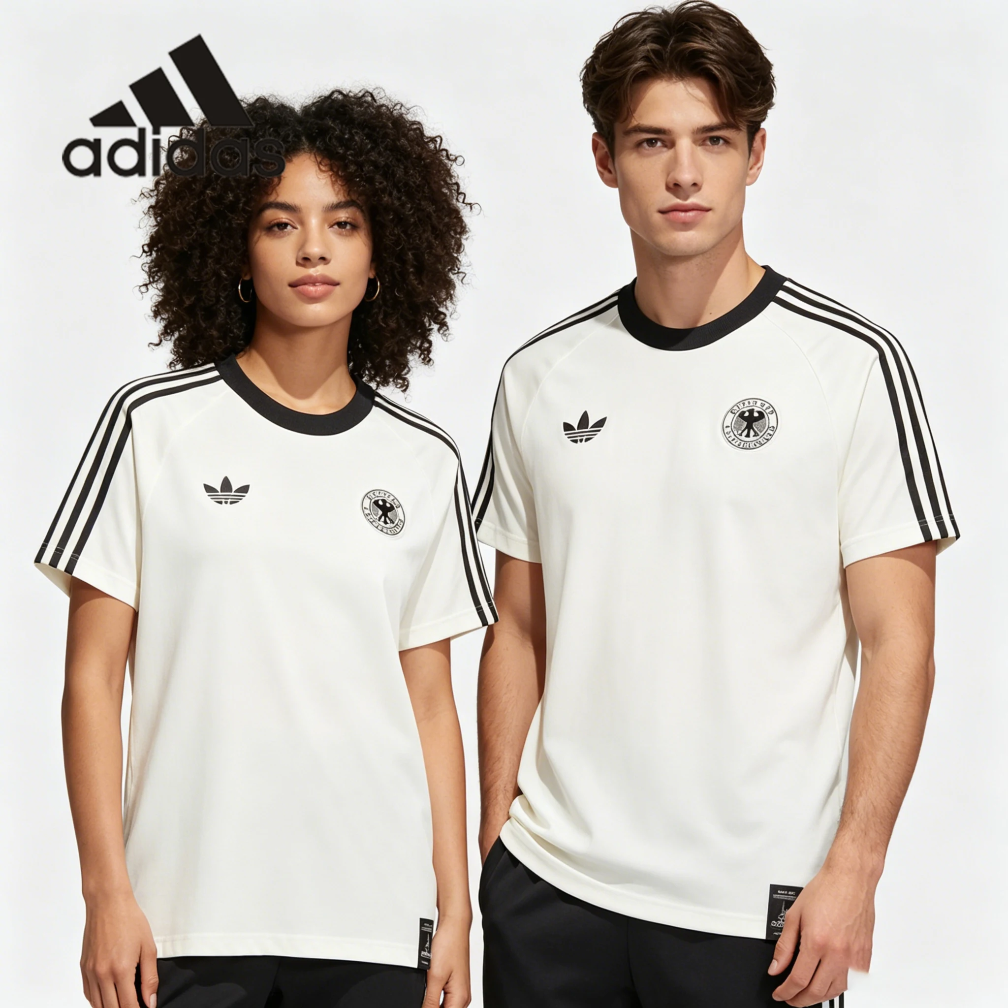 Adidas DFB OG TEE Camiseta unissex da seleção nacional de futebol da Alemanha casual de manga curta KG5098