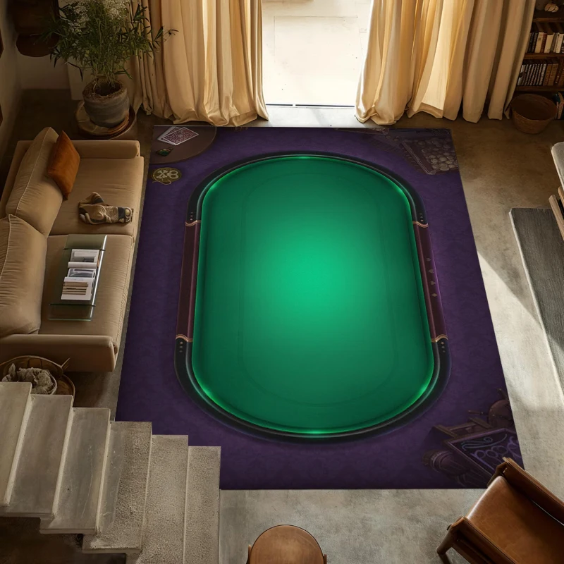 

Коврик для покера в стиле казино, нескользящий, моющийся, для дома, декоративный, для игровых столов, для спальни, антиусталостный