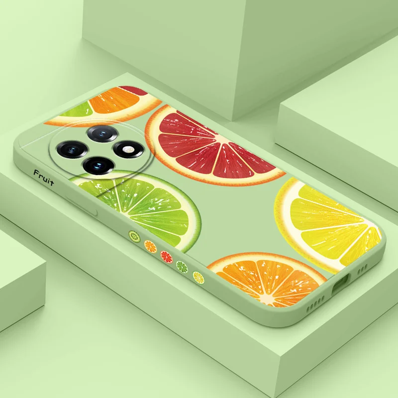 

Colorful Fruits Phone Case For Oneplus 13 13R 12 12R 11 11R 10 10R 10T 9R 9RT 9 8T 8 7 7T Pro 5G Liquid Silicone Cover
