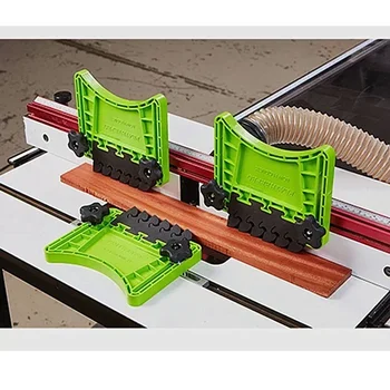 Nowy wielofunkcyjny zestaw tablic z piórami Featherboards Miter Gauge Slot Narzędzia do grawerowania drewna do cięć piłą tarczową