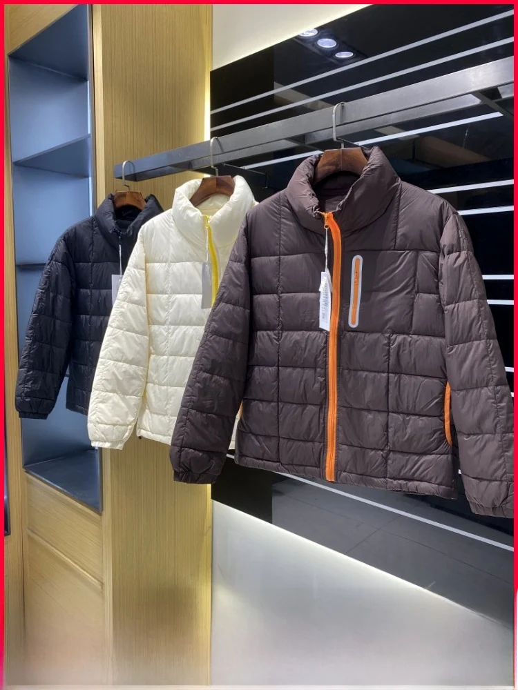 

Outdoor Zipper Color Blo Warmth Couple Sle Stand Collar Lightweight Padded Coat for Men And Women Faionable Autumn Wint...