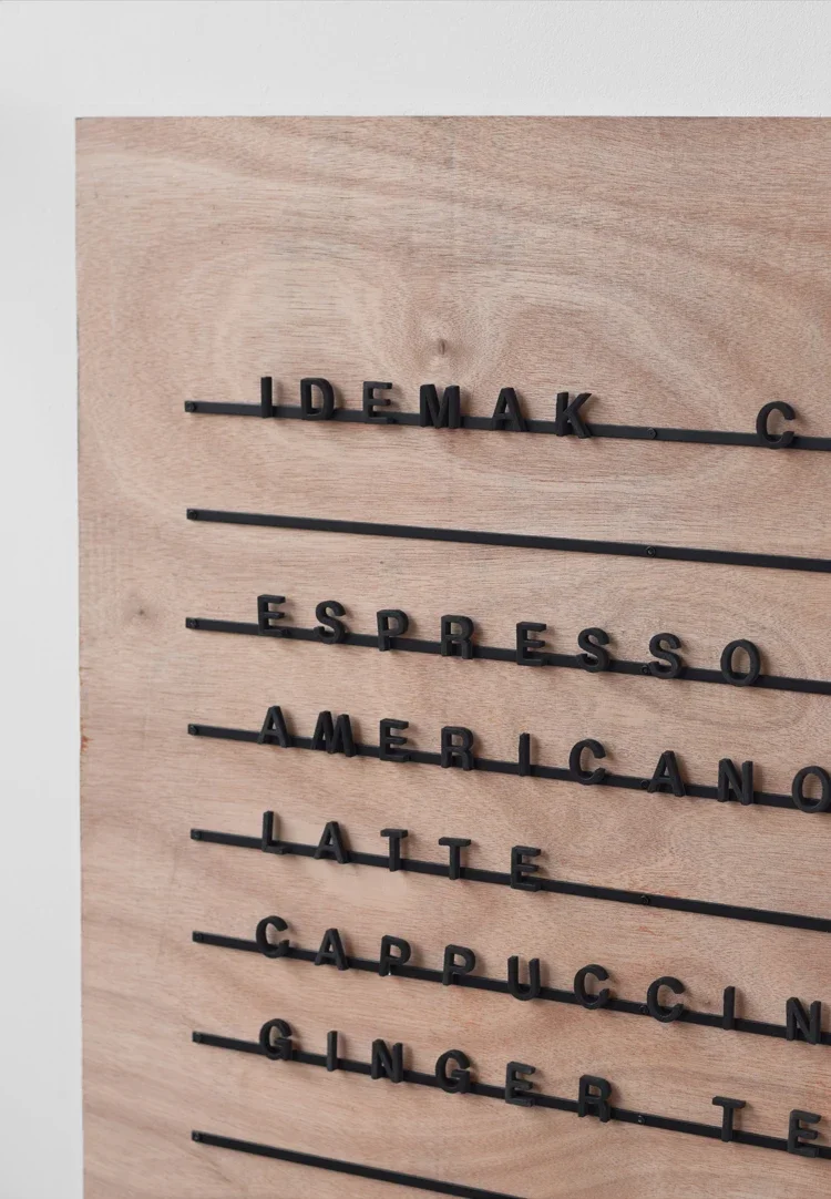 Baker Menu Board Cafe Menu Line Magnet Wall Board Magnetic Letter Board