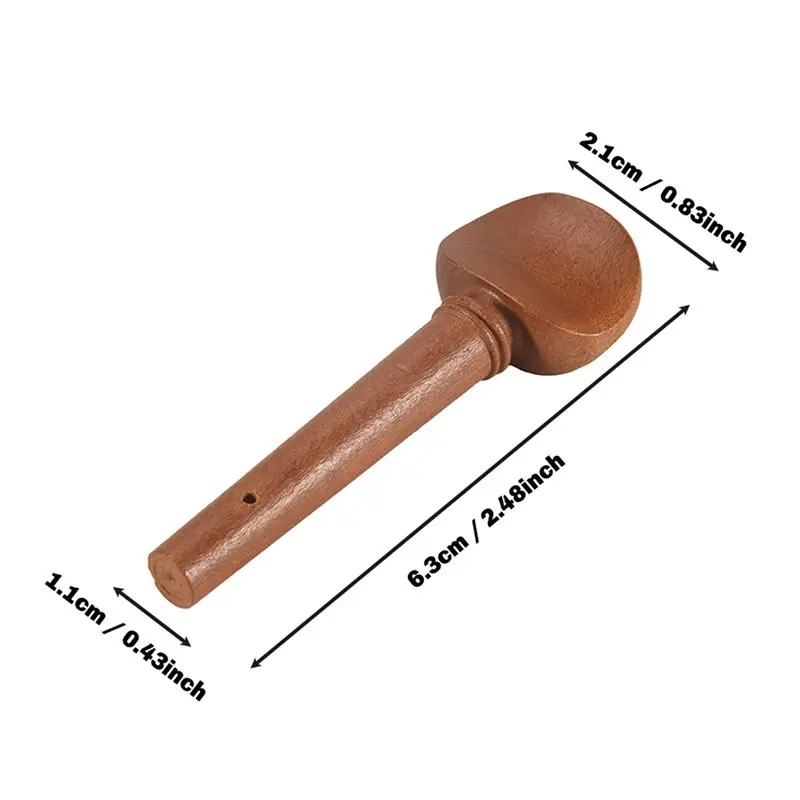 16Pcs 4/4 Size Violin Fiddle Tuning Peg Set Jujube Wooden Replacement For 4/4 Size Violin-AT20