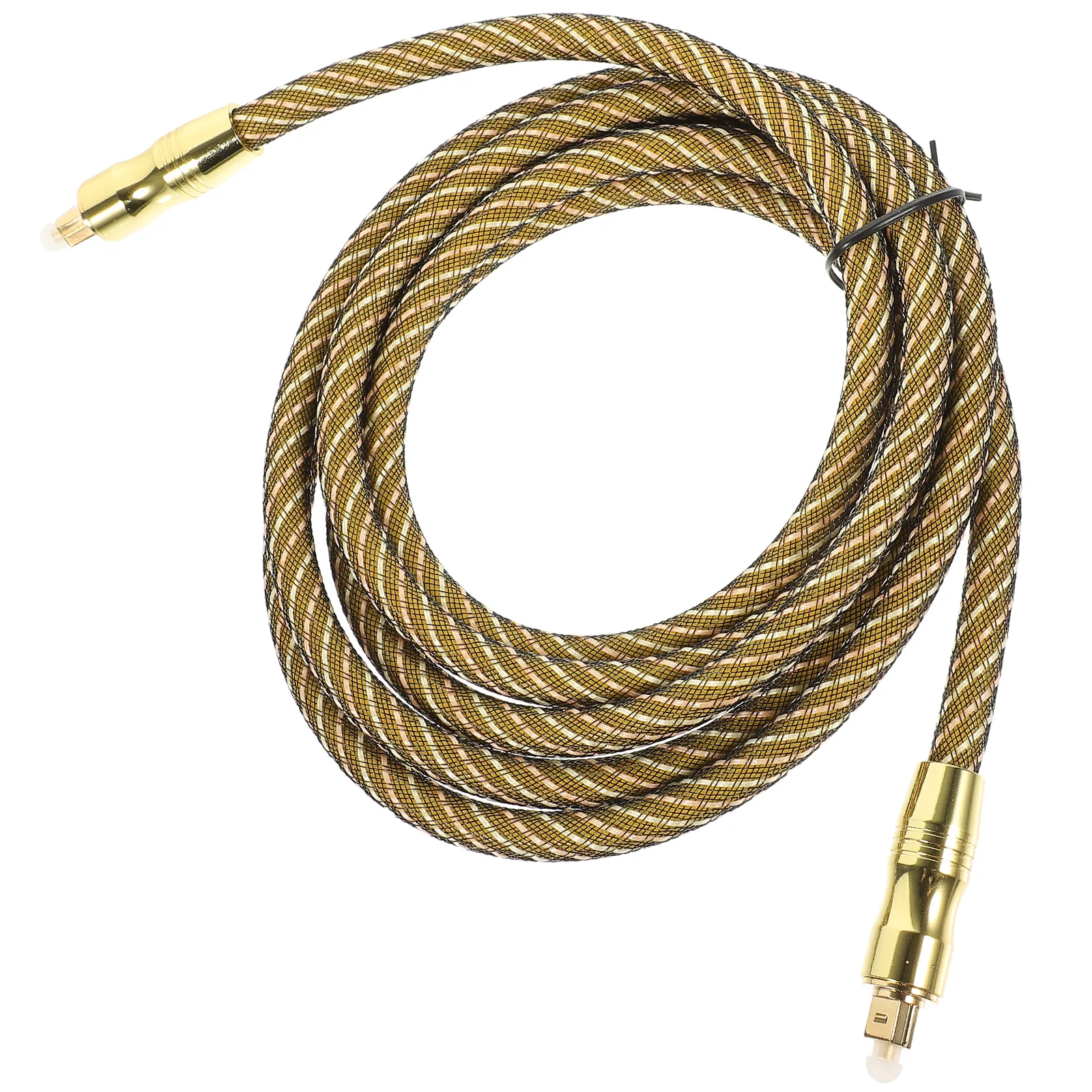 

Optical Audio Cable 2M Fiber Male To Male Cord Digital Audio Wire Square Interface Gold Plated Connector Woven Design Scratch