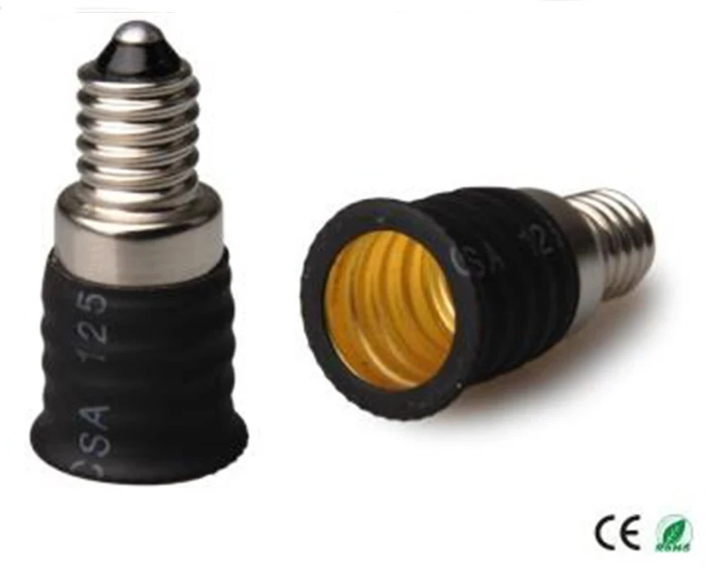 E10 to E14 Light Socket adapter E10 to E14 lamp holder converter install EU Standard Candelabra lamp into E10 socket