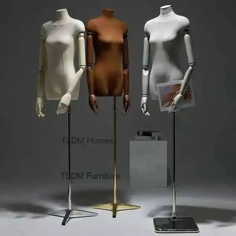 Store Female Clothing Women's Full Body Dummy Clothing Wedding Mannequins Dress Doll Window Shooting Model Props Display Stand