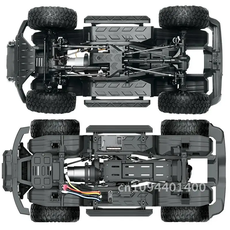 HB-R1001 proporcional 1/10 4WD 2,4 GHz camión de escalada con Control remoto modelo de Hobby eléctrico profesional coche vehículo RC Crawler