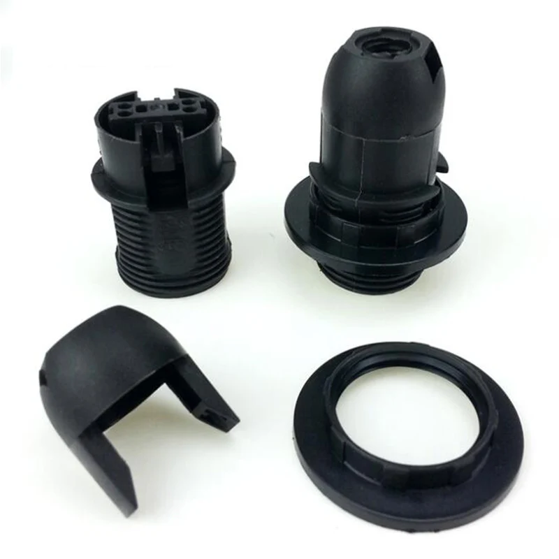 1 Uds. Portalámparas de rosca ES E14 M10 con soporte para bombilla y collarín para pantalla de lámpara 220V 110V A3