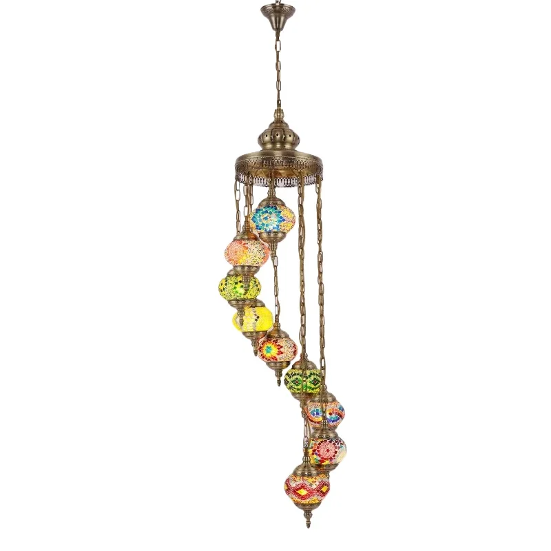Hotel floor lamps, modern art, unique wrought iron and glass