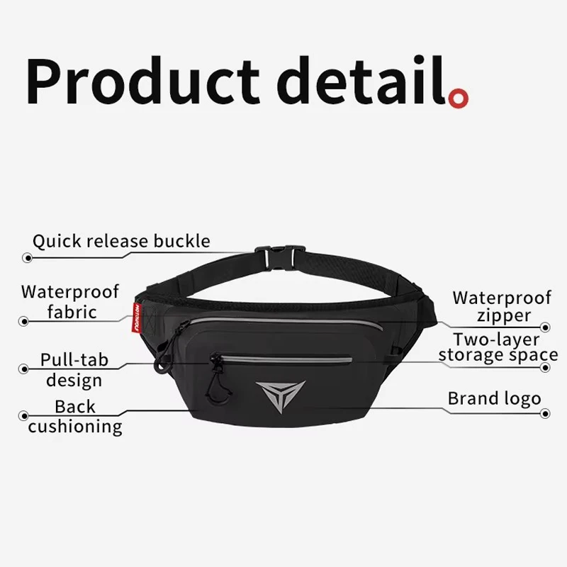 Motowolf Motorcycle Outdoor Adventure Touring Chest Bag Crossbody Bag Casual Portable Storage Waterproof Waist Bag view 5