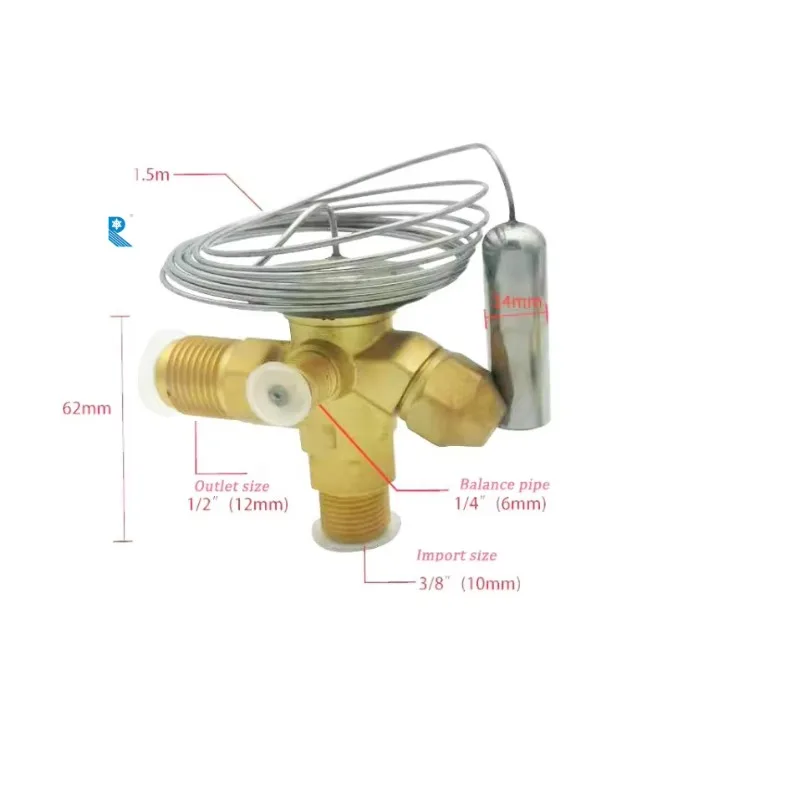 8eFactory Outlet Refrigeration Parts Spare Accessories Welded Junction Nice Tgex7.5 Thermal Expansion Valve for R22 Evaporation