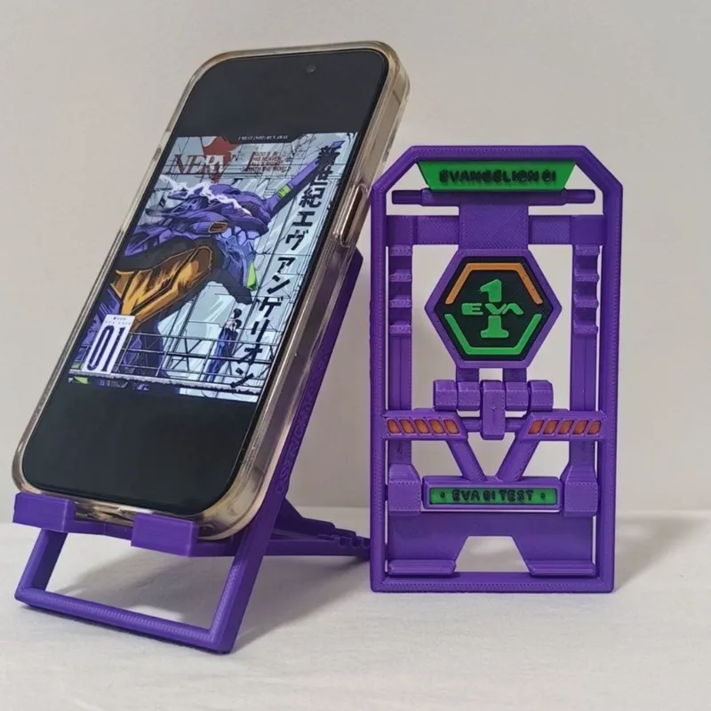 

Неоновая милая складная портативная подставка для телефона Genesis Classic Evangelion, креативный регулируемый держатель для мобильного телефона, для повседневного использования