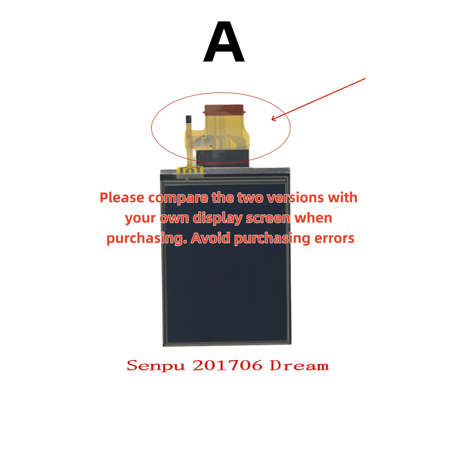 

for Nikon camera S4100 and S6100 LCD displays with touch and backlight, two versions available